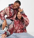 Collusion Unisex Hoodie With Logo Print In Tie Dye - Part Of A Set-multi
