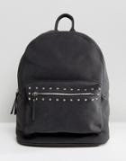 Pieces Studded Backpack - Black