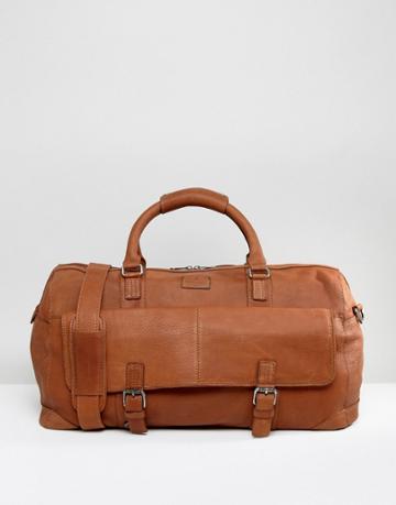 British Belt Co Large Leather Carryall Tan - Tan