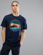 Quiksilver Active Logo T-shirt In Navy - Navy