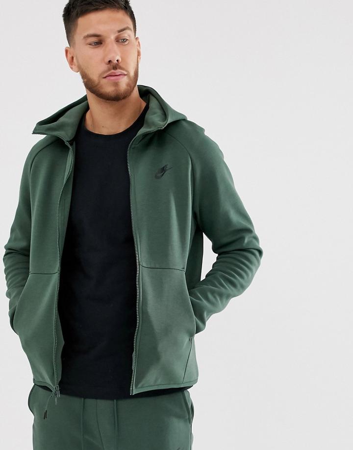 Nike Tech Fleece Hoodie Khaki-green
