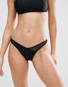 Evil Twin 80's High Leg Bikini Bottom - Black