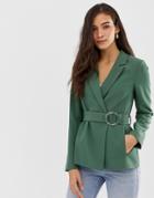 Vila Belted Blazer - Green