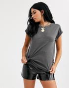 G-star Stripe Drapey T-shirt-gray