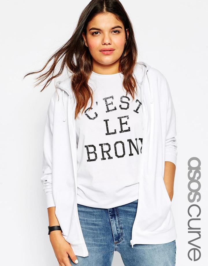 Asos Curve Ultimate Hoodie - White