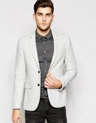 New Look Blazer In White Marl - White