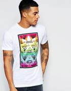 Adidas Originals T-shirt With Retro Label Print Aj7137 - White
