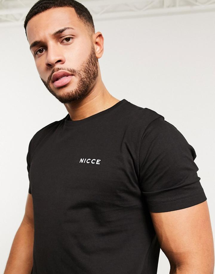 Nicce Logo T-shirt In Black