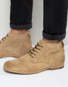 Shoe The Bear Oliver Suede Lace Up Boots - Beige