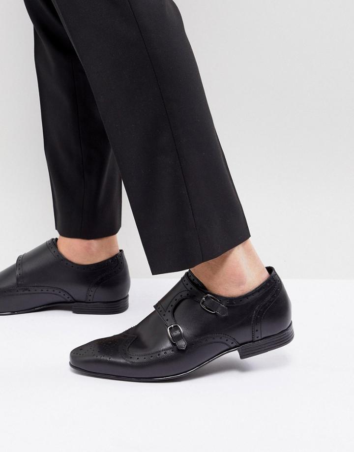 Kg By Kurt Geiger Kilcardy Monk Shoes - Black