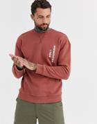 Only & Sons Dropped Shoulder Crew Neck Sweat In Dusty Pink