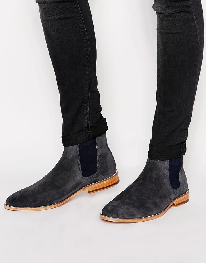 Bobbies L'horloger Suede Chelsea Boots - Gray