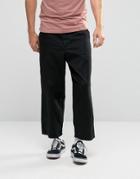 Dr Denim Melvin Cropped Leg Chino - Black