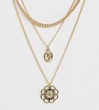 Monki Multi Size Chain Layer Necklace In Gold - Gold