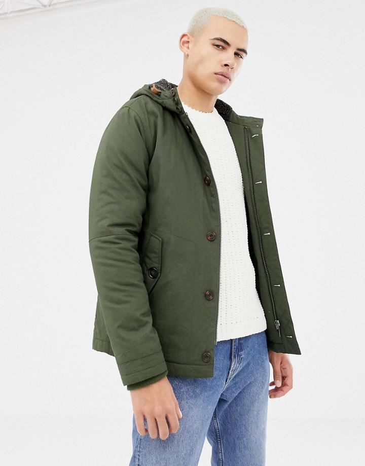 Parka London Classic Short Parka Jacket-green