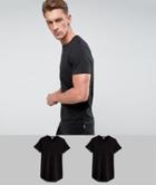 Jack & Jones Core Exclusive Longline T-shirt Multi Pack Save - Black