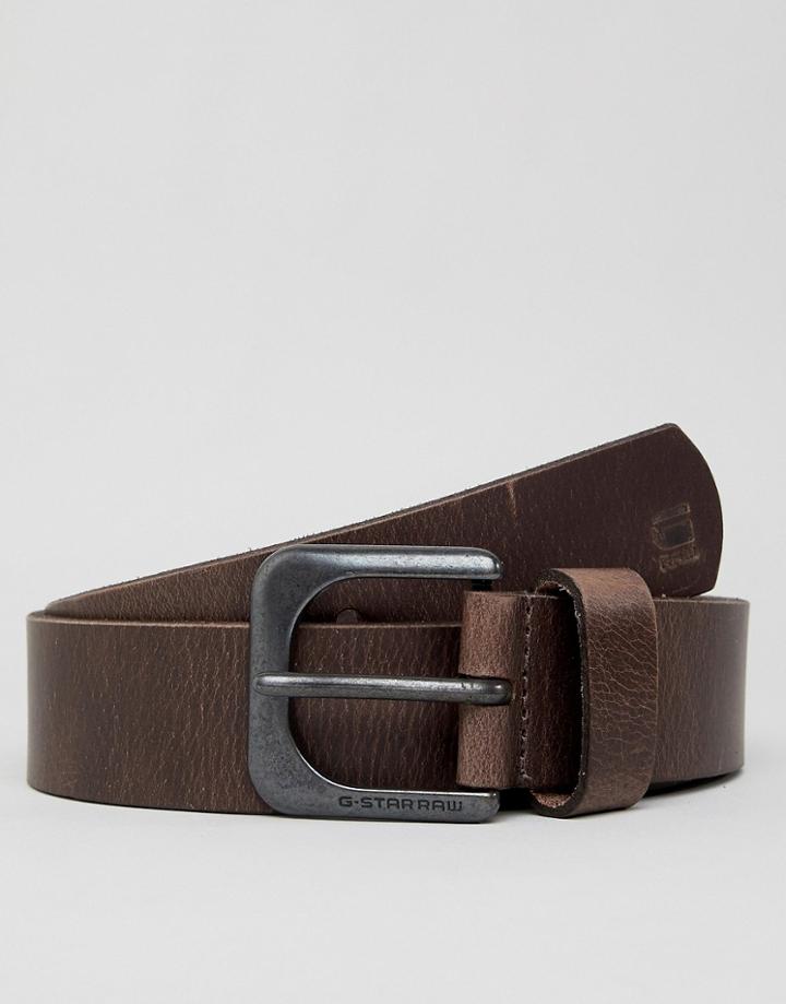 G-star Ladd Cuba Leather Belt - Brown
