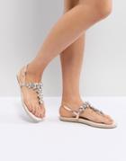 Asos Design Jude Embellished Espadrille Sandals - Gold