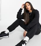 Asos Design Tall Tracksuit Ultimate Sweatshirt / Sweatpants In Black