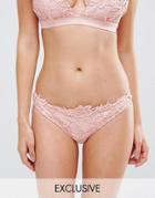 Peek & Beau Lace Bikini Bottom - Pink