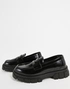Bershka Chunky Loafer In Black