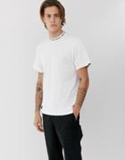 Vans Knit Collar T-shirt In White