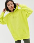 Monki Oversized Oversized Hoodie In Lime Green