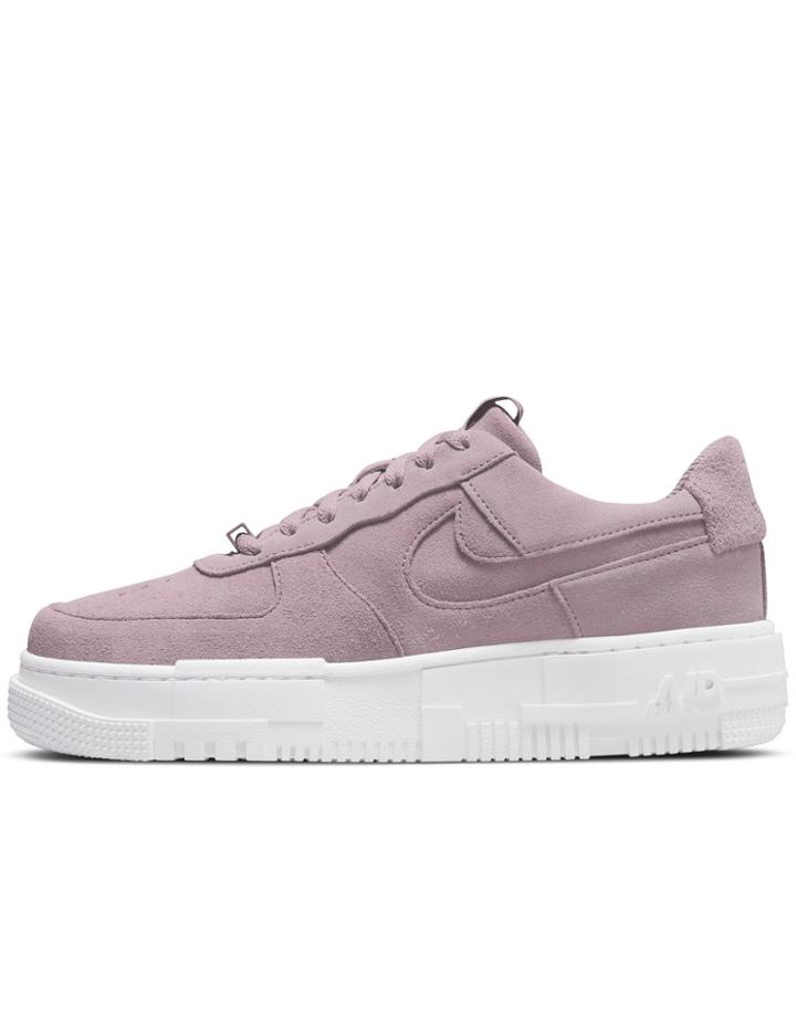 Nike Air Force 1 Pixel Sneakers In Plum Fog-pink