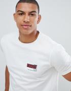 Hugo Durned-u1 Small Reverse Logo Mercerised T-shirt In White - White