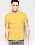 Farah T-shirt With F Logo Slim Fit Exclusive - Sunburst