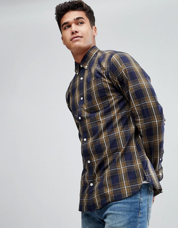 Jack & Jones Premium Slim Fit Shirt In Check - Green