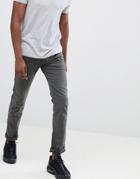 Replay Anbass Slim Stretch Jeans In Dark Gray
