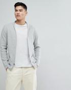 Mango Man Flecked Cotton Blend Cardigan In Gray - Gray