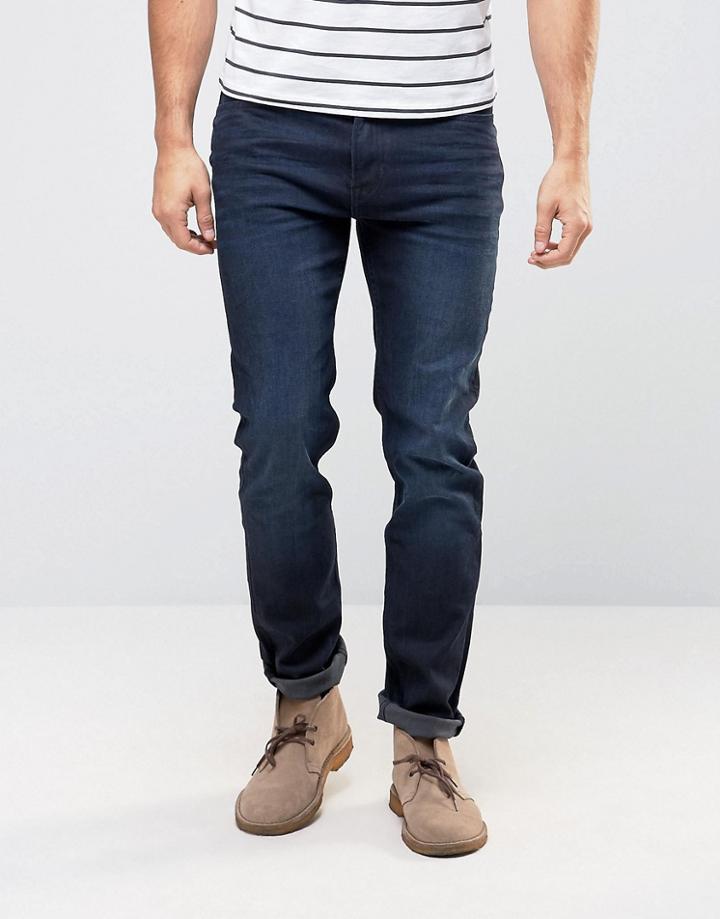 Lee Rider Slim Jean Blue Black Worn Wash - Blue