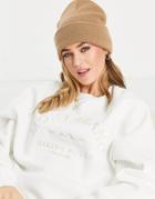 Stradivarius Mont Blanc Motif Sweatshirt In Ecru-white