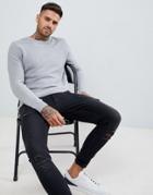 Pull & Bear Sweater In Gray - Gray