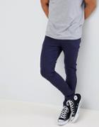 Asos Design Super Skinny Jeans In Navy - Navy