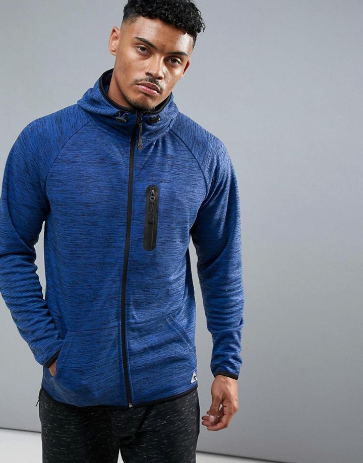 Dissident Gym Zip Hoodie - Blue