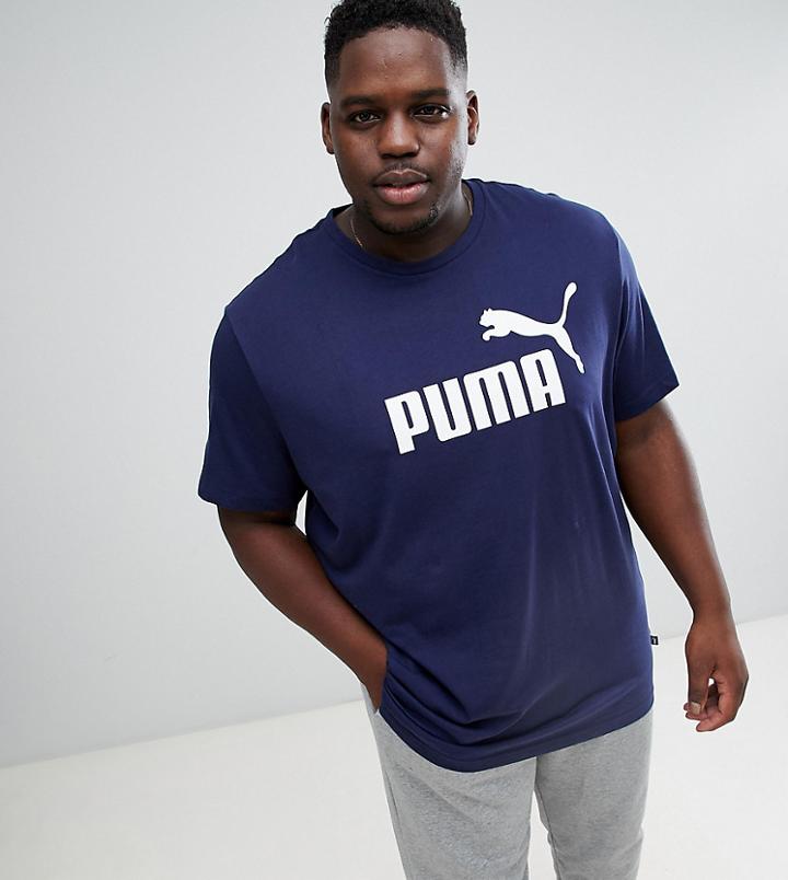 Puma Plus Essentials T-shirt In Navy 85174006 - Navy