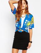 Adidas Originals Pharrell Williams Boxy Boyfriend Shirt With Festival Print