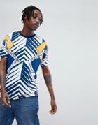 Asos X Star Wars Relaxed T-shirt With Printed Panels And Tape - Multi