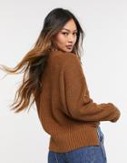 Selected Femme Sweater In Brown