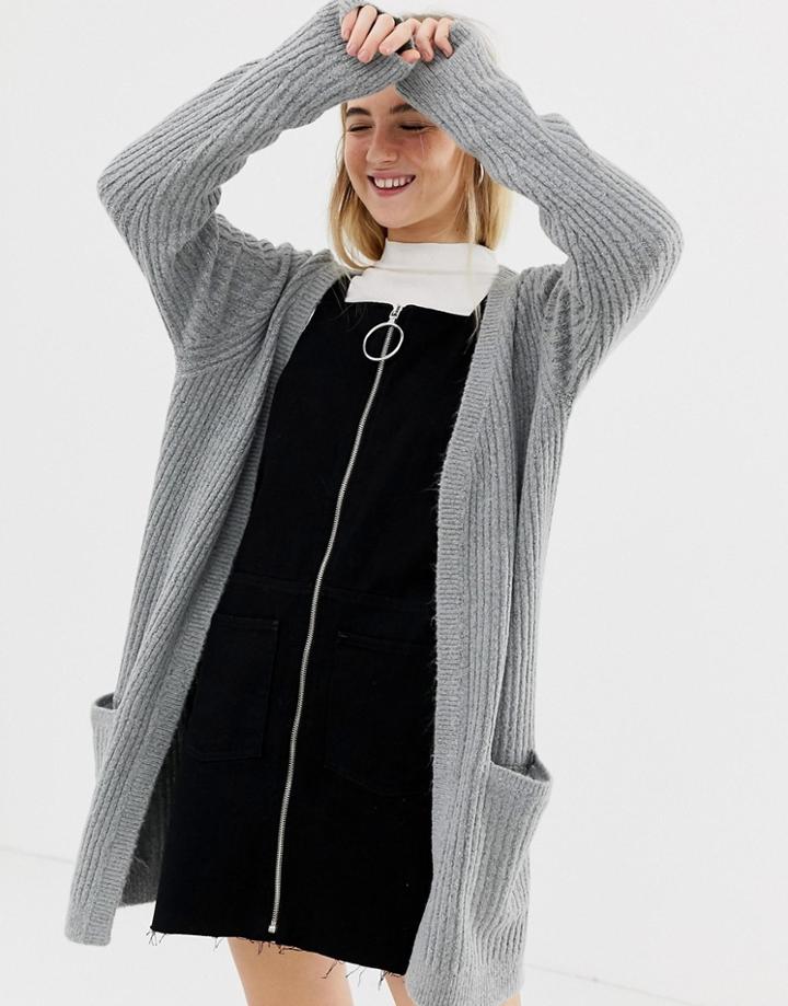 Only Nala Open Cardigan - Gray