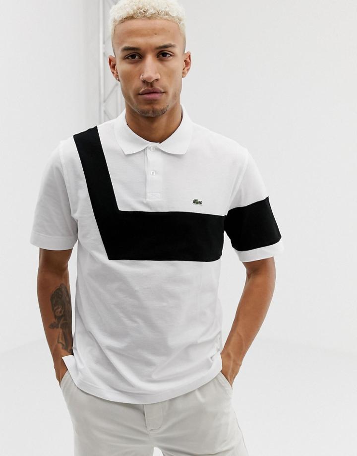Lacoste 85th Anniversary Cotton Polo Shirt-white