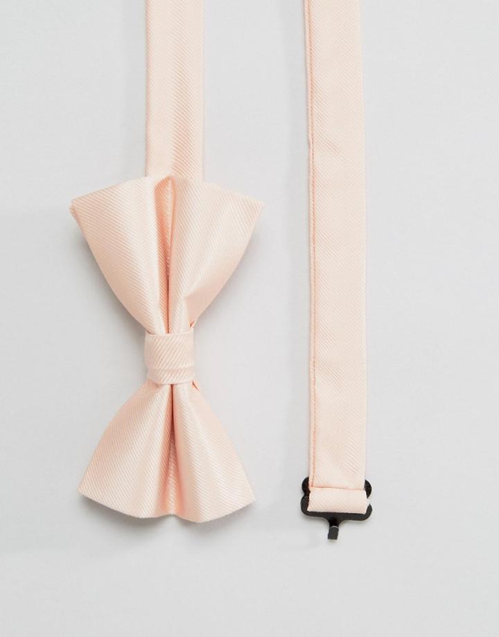 Asos Wedding Bow Tie In Pink - Pink