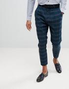 Noose & Monkey Tapered Pleated Check Pants - Green