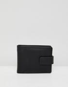 New Look Faux Leather Wallet In Black - Black
