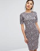 Poppy Lux Floral Pencil Dress - Multi