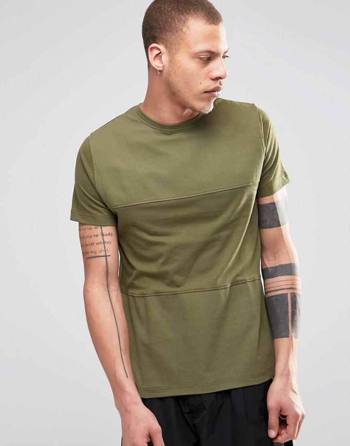 Dead Vintage Canvas Panel T-shirt - Green