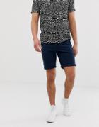 Jack & Jones 5 Pocket Shorts In Navy - Navy
